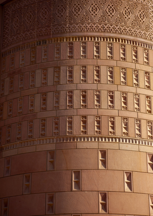 Wall of sultan Qaboos grand mosque, Muscat Governorate, Muscat, Oman