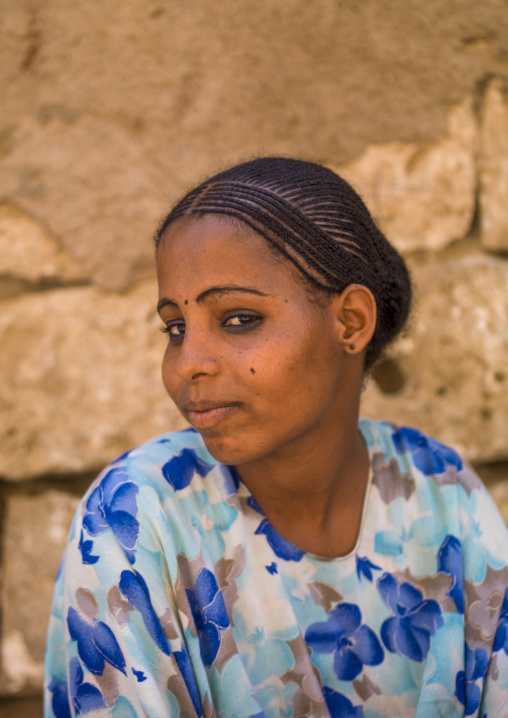 Portrait of ae eritrean woman, Northern red sea, Massawa, Eritrea