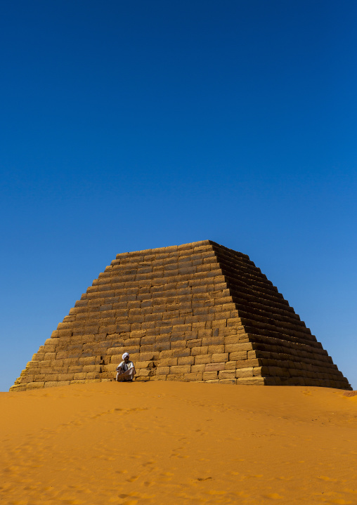Sudan, Kush, Meroe, Pyramids and tombs in royal cemetery
