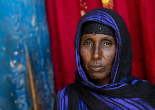 Afar tribe woman portrait, Afar Region, Afambo, Ethiopia