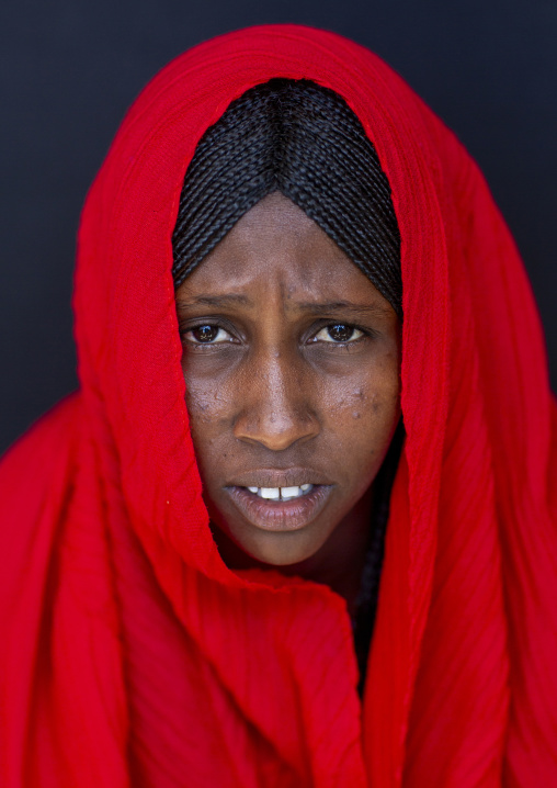 Afar tribe woman portrait, Afar Region, Afambo, Ethiopia