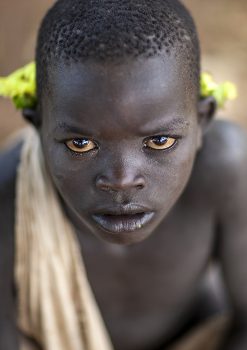 Surma boy, Tulgit, Omo valley, Ethiopia