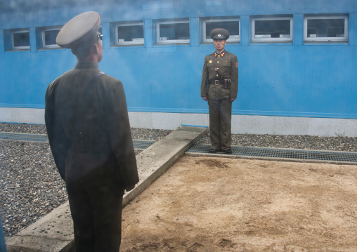 North korean soldiers in the DMZ, North hwanghae, Panmunjom, North korea