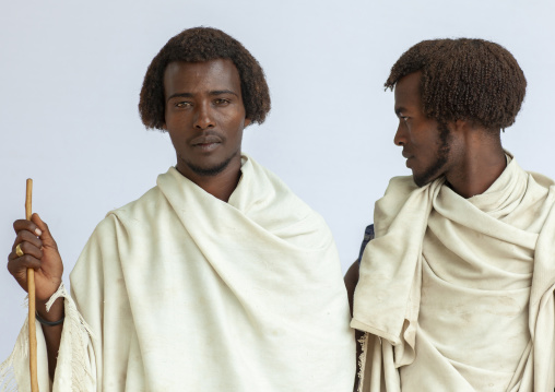Portrait of a Karrayyu tribe men, Oromia, Metahara, Ethiopia