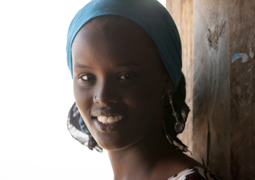 Smiling afar woman, Obock Region, Khor angar, Djibouti