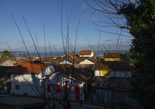 Village on the sea, Nouvelle-aquitaine, Cap Ferret, France