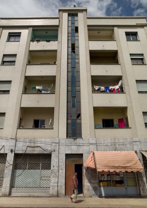 Old colonial italian house, Central Region, Asmara, Eritrea