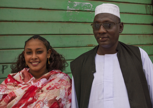 Mixed religion couple in the street, Central Region, Asmara, Eritrea