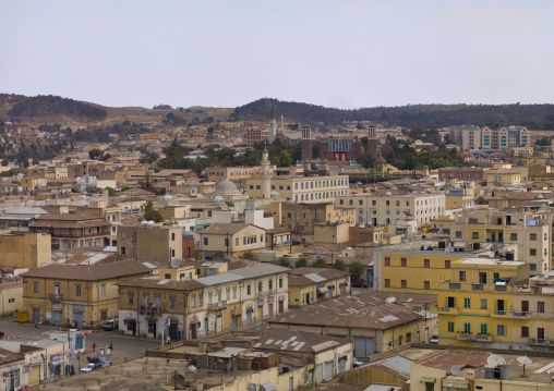 High angle view of the town, Central Region, Asmara, Eritrea