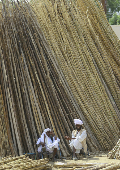 Eritrean men in wood market, Anseba, Keren, Eritrea