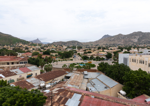 High angle view of the town, Semien-Keih-Bahri, Keren, Eritrea