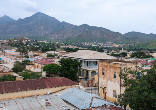 High angle view of the town, Semien-Keih-Bahri, Keren, Eritrea