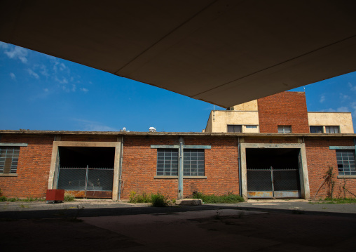 Futurist architecture of the FIAT tagliero service station built in 1938, Central region, Asmara, Eritrea
