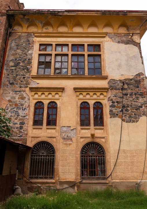 Windows of old opera house from the italian colonial times, Central region, Asmara, Eritrea