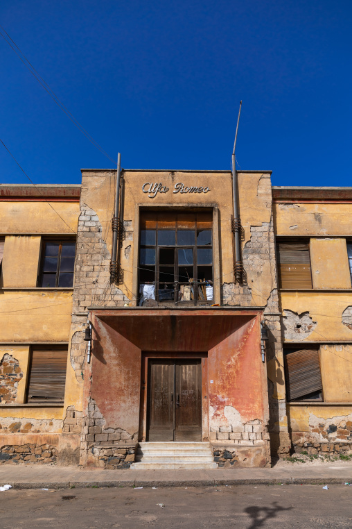 Former apartments for Alpha Romeo from the italian colonial times built in 1937, Central region, Asmara, Eritrea