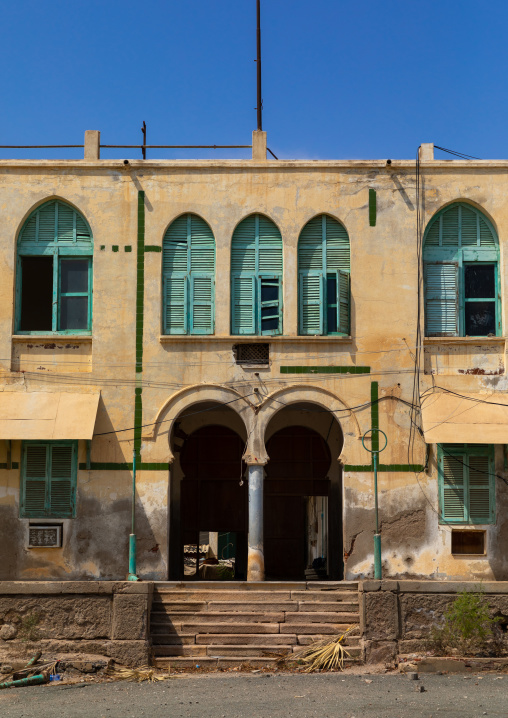 Old ottoman architecture building, Northern Red Sea, Massawa, Eritrea