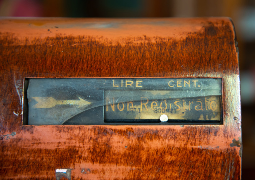 Old checkout store in a pharmacy, Central region, Asmara, Eritrea