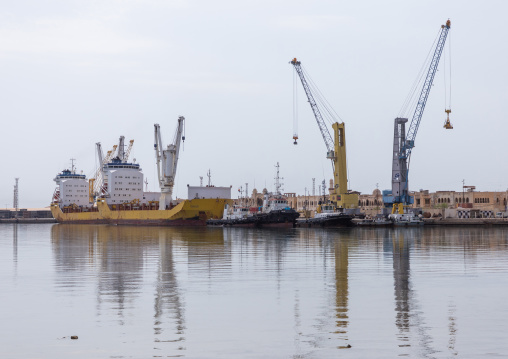 Ships in the commercial port, Northern Red Sea, Massawa, Eritrea