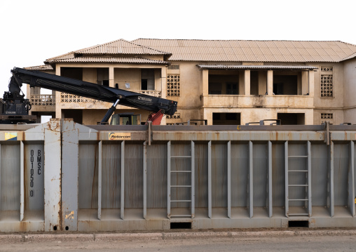 Containers in the port, Northern Red Sea, Massawa, Eritrea