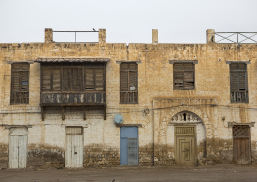 Mashrabiyah on an old ottoman house, Northern Red Sea, Massawa, Eritrea