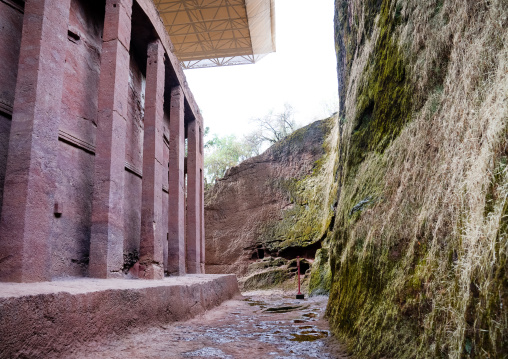 Biete Medhane Alem House of the Saviour of the World rock-hewn church, Amhara Region, Lalibela, Ethiopia