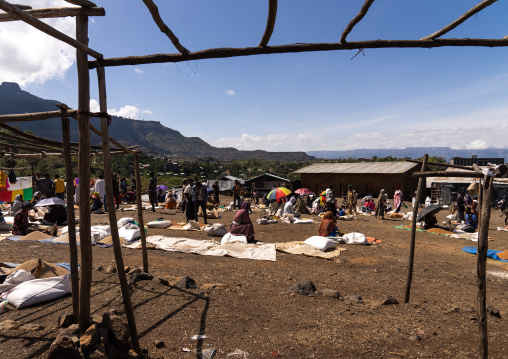 Daily market, Amhara Region, Lalibela, Ethiopia