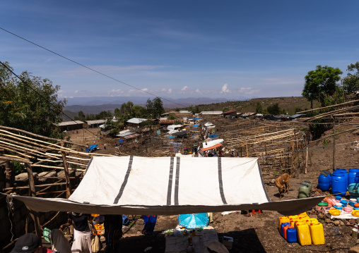 Daily market, Amhara Region, Lalibela, Ethiopia