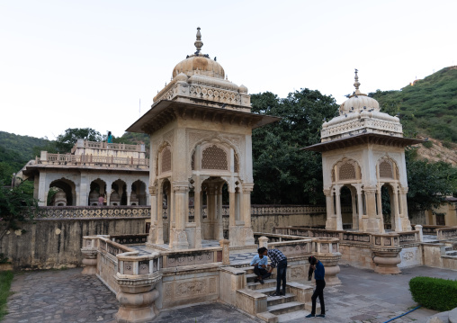 Gaitore Ki Chhatriyan cenotaph, Rajasthan, Jaipur, India