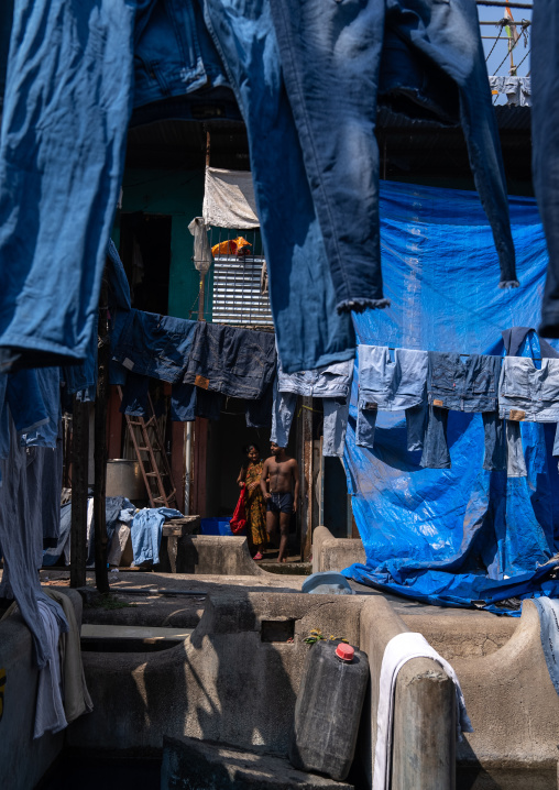 Dhobi Ghat open air laundromat, Maharashtra state, Mumbai, India
