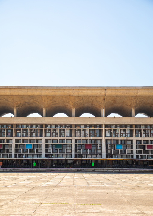 Punjab and Haryana High Court by Le Corbusier, Punjab State, Chandigarh, India