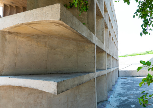 Tower of shadows designed by Le Corbusier, Punjab State, Chandigarh, India