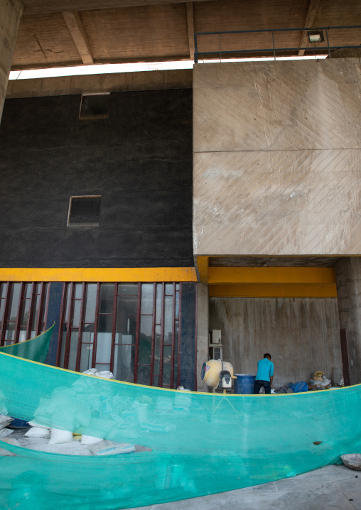 Renovation of the Legislative Assembly by Le Corbusier, Punjab State, Chandigarh, India