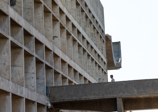 The Legislative Assembly building by Le Corbusier, Punjab State, Chandigarh, India