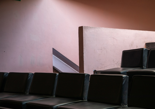 Inside Gandhi Bhavan at the Panjab University by Pierre Jeanneret, Punjab State, Chandigarh, India