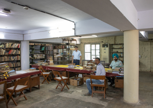 Panjab University in Sector-14 library archives by Le Corbusier, Punjab State, Chandigarh, India