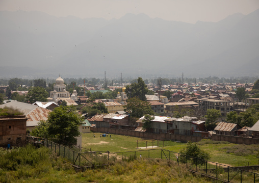 Town seen from Akhund Mullah Shah Mosque, Jammu and Kashmir, Srinagar, India
