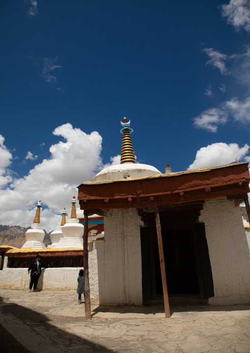 Stupas in Lamayuru Monastery, Ladakh, Khalatse, India