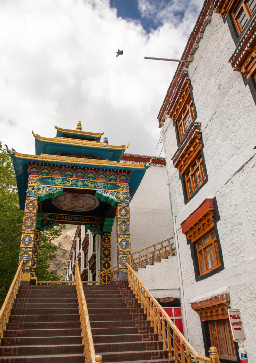 Khatas in Mulbekh Gompa on Srinagar-Leh highway, Ladakh, Hemis, India