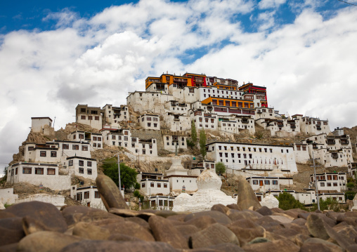 Thiksey monastery noted for its resemblance to the Potala Palace, Ladakh, Thiksey, India