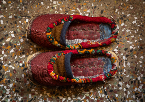 Lama shoes in Shey Monastery, Ladakh, Shey, India