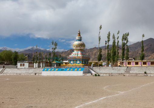 Stupa in Tibetan SOS children village, Ladakh, Leh, India