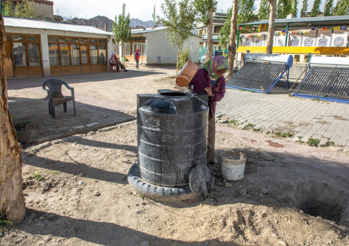 Plastic water Storage Tank, Ladakh, Leh, India