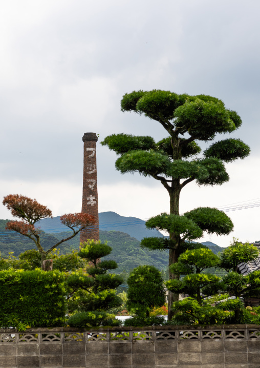 Chimney of a porcelain factory, Kyushu region, Arita, Japan