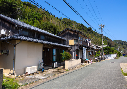Fishermen houses, Ainoshima Island, Shingu, Japan