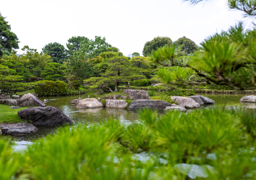 Ohori Park Japanese Garden, Kyushu region, Fukuoka, Japan