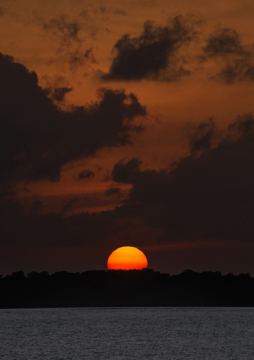 Sunset in Kizingoni beach, Lamu County, Lamu, Kenya
