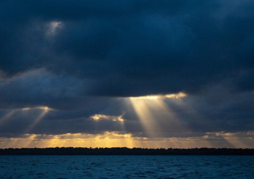 Sunset in Kizingoni beach, Lamu County, Lamu, Kenya