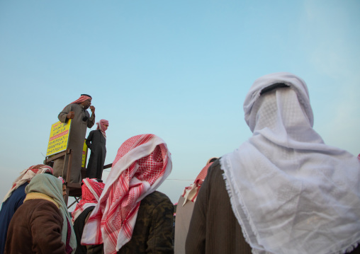 Auction during the King Abdul Aziz Camel Festival, Riyadh Province, Rimah, Saudi Arabia