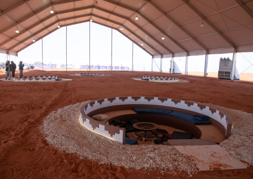 Fireplaces in King Abdul Aziz Camel Festival, Riyadh Province, Rimah, Saudi Arabia