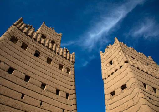 Traditional old mud houses, Najran Province, Najran, Saudi Arabia